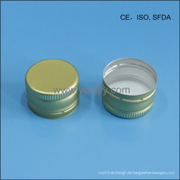 20mm Gelb Farbe Twist off Cap